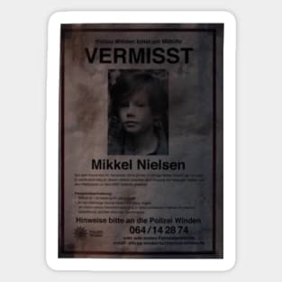 Dark - Vermisst Mikkel Nieslen Sticker